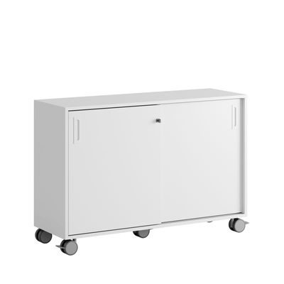 Skjutdörrskåp 120x40x72cm - vit