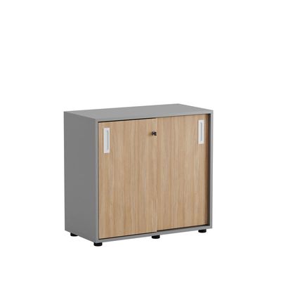 Skjutdörrskåp 80x40x72cm - Grå stomme/urban oak dörrar