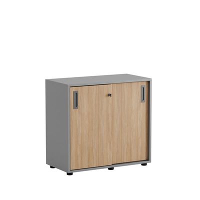 Skjutdörrskåp 80x40x72cm - Grå stomme/urban oak dörrar