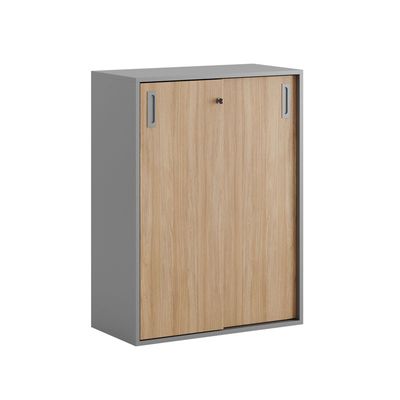 Skjutdörrskåp 80x40x107,5cm - Grå stomme/urban oak dörrar