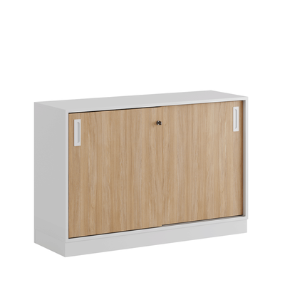 Skjutdörrskåp 120x40x72cm - ek