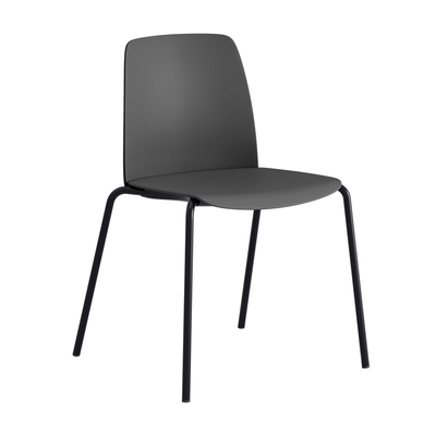 Stapelbar stol med sits och rygg i plast - Choice