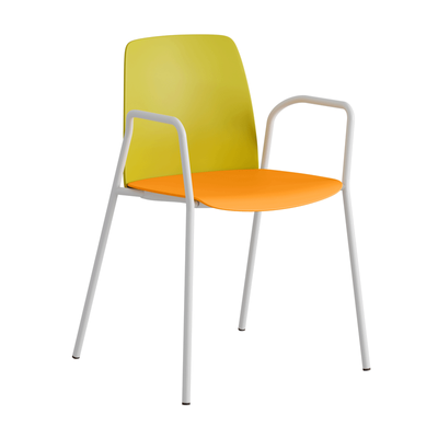 Stapelbar stol i plast med armstöd - Choice