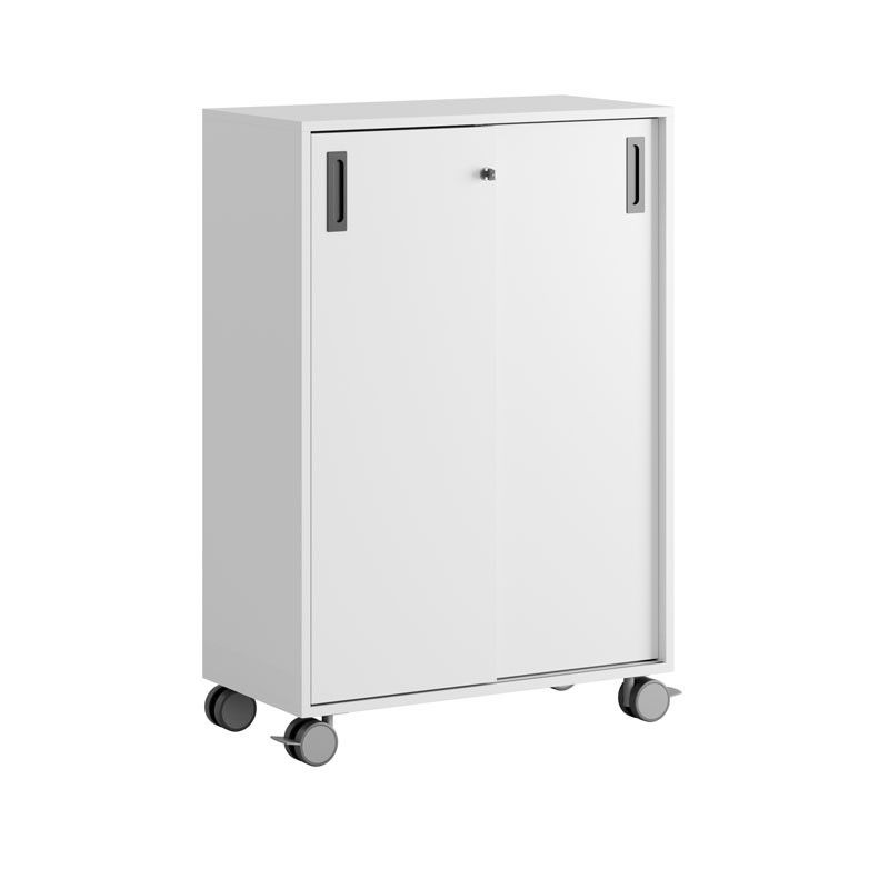 Skjutdörrskåp 80x40x107,5cm - vit