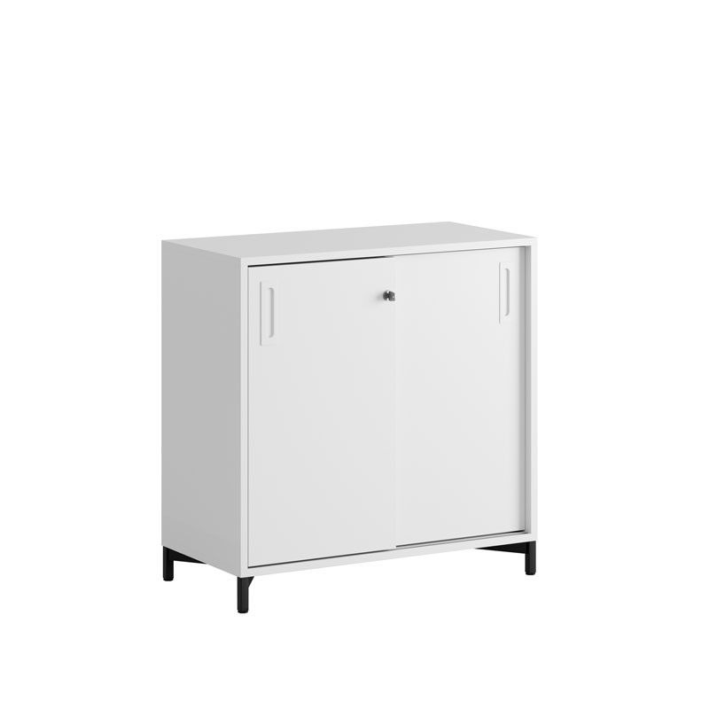 Skjutdörrskåp 80x40x72cm - vit