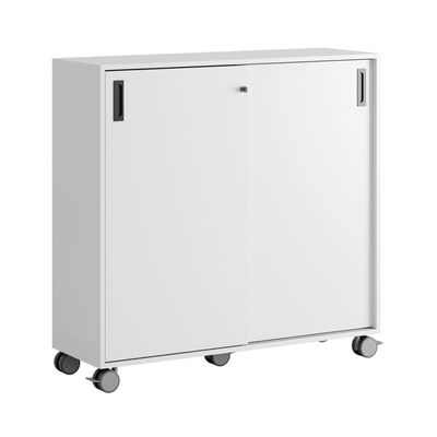 Skjutdörrskåp 120x40x107,5cm - vit