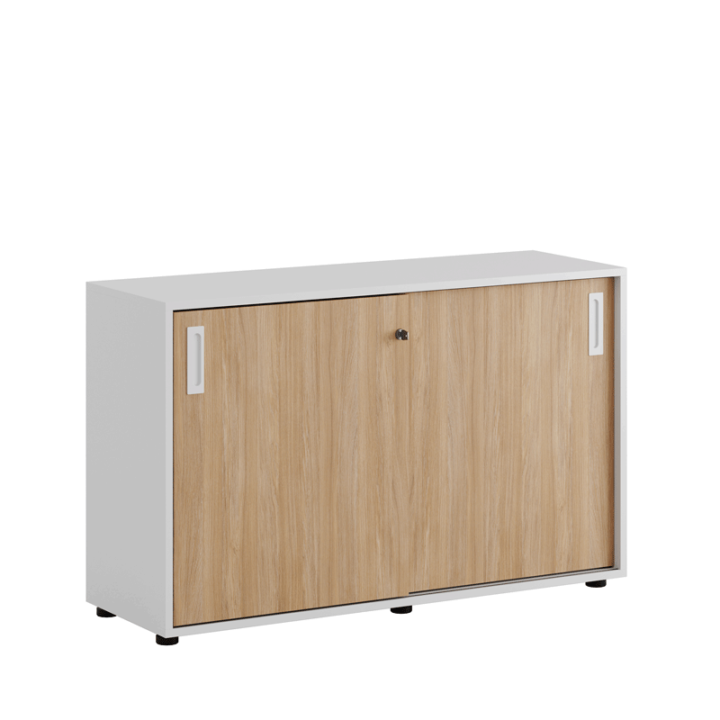 Skjutdörrskåp 120x40x72cm - ek