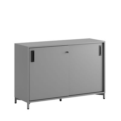 Skjutdörrskåp 120x40x72cm - Grå stomme/grå dörrar