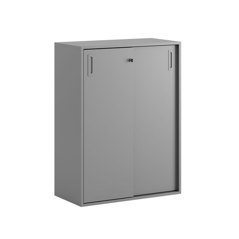 Skjutdörrskåp 80x40x107,5cm - Grå stomme/grå dörrar
