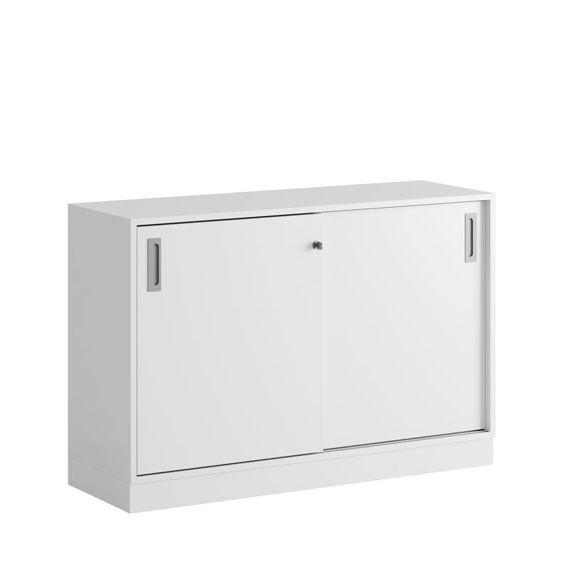 Skjutdörrskåp 120x40x72cm - vit