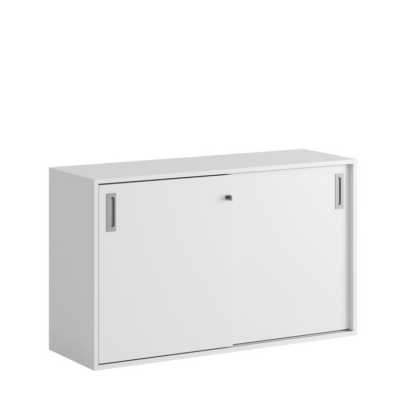Skjutdörrskåp 120x40x72cm - vit