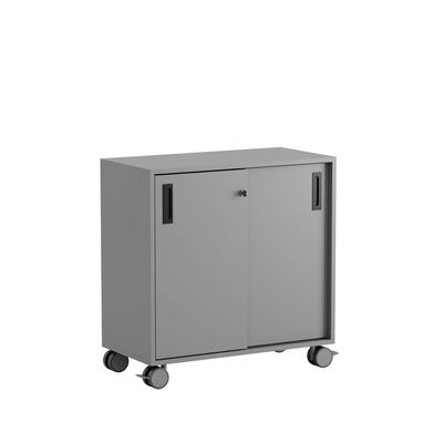 Skjutdörrskåp 80x40x72cm - Grå stomme/grå dörrar