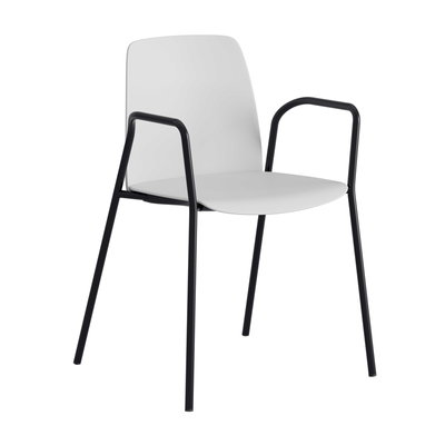 Stapelbar stol i plast med armstöd - Choice
