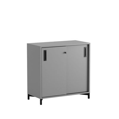 Skjutdörrskåp 80x40x72cm - Grå stomme/grå dörrar