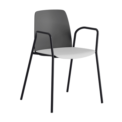 Stapelbar stol i plast med armstöd - Choice