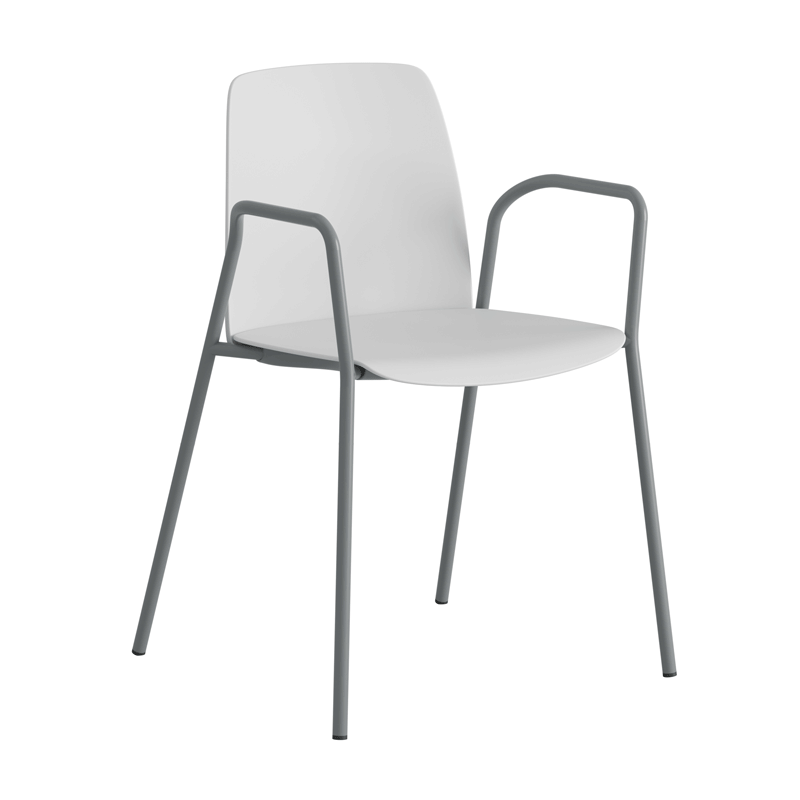 Stapelbar stol i plast med armstöd - Choice