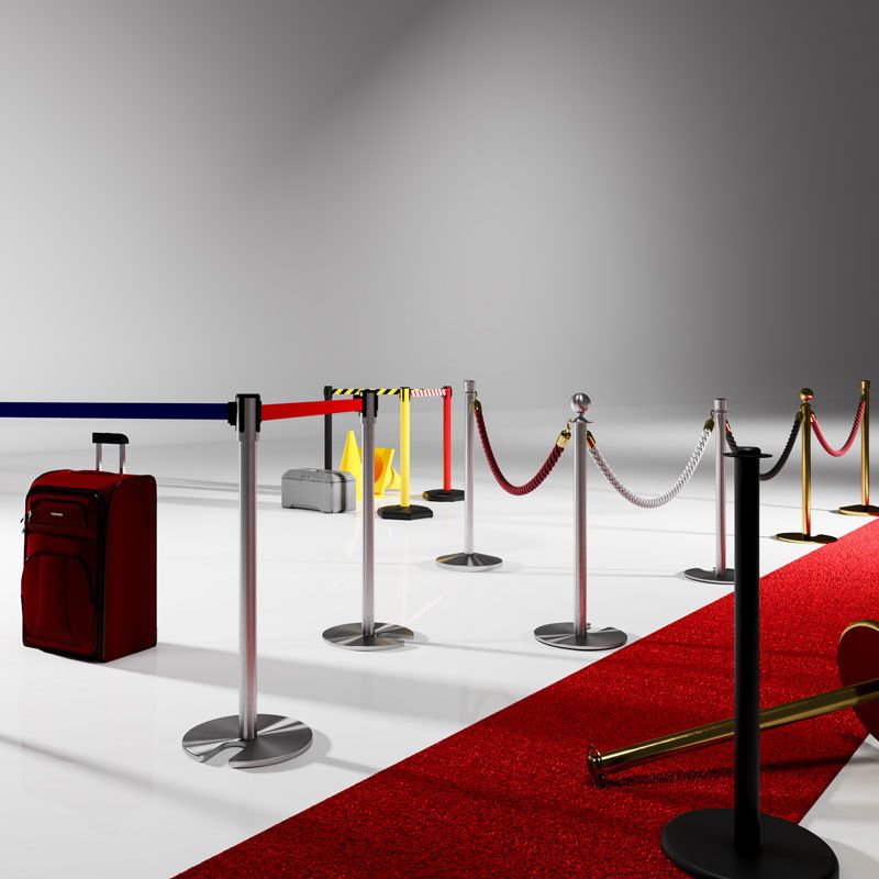 Royal Basic - Svart stolpe med svart band 3m