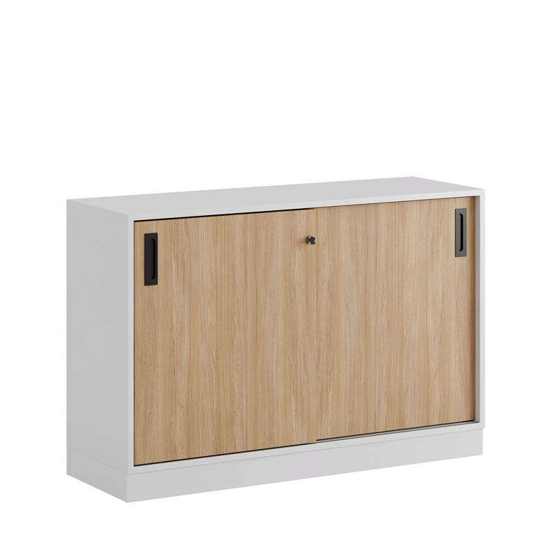 Skjutdörrskåp 120x40x72cm - ek