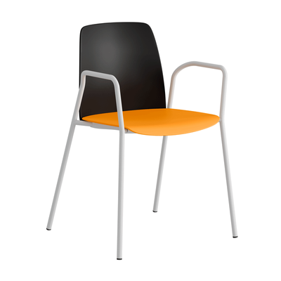 Stapelbar stol i plast med armstöd - Choice