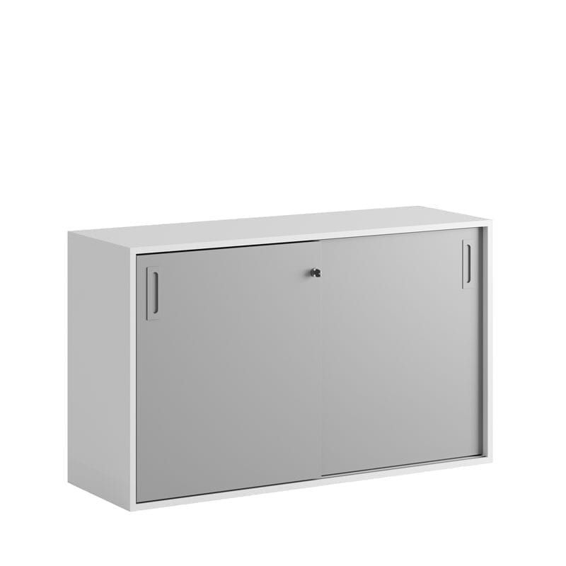 Skjutdörrskåp 120x40x72cm - grå