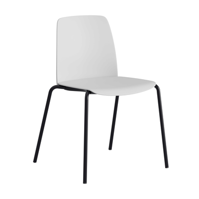 Stapelbar stol med sits och rygg i plast - Choice