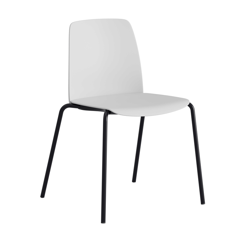Stapelbar stol med sits och rygg i plast - Choice