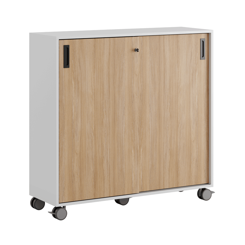 Skjutdörrskåp 120x40x107,5cm - Ek