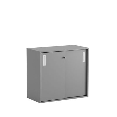 Skjutdörrskåp 80x40x72cm - Grå stomme/grå dörrar
