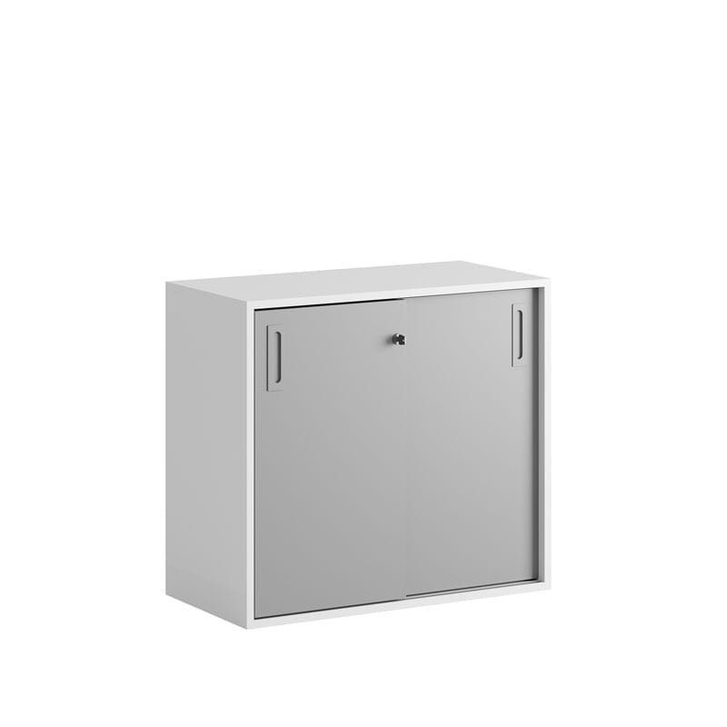 Skjutdörrskåp 80x40x72cm - grå