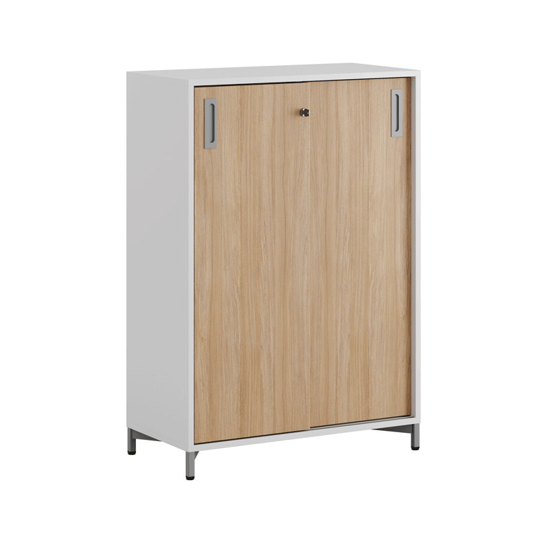 Skjutdörrskåp 80x40x107,5cm - ek