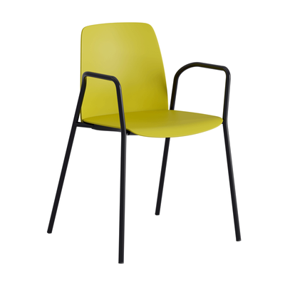 Stapelbar stol i plast med armstöd - Choice