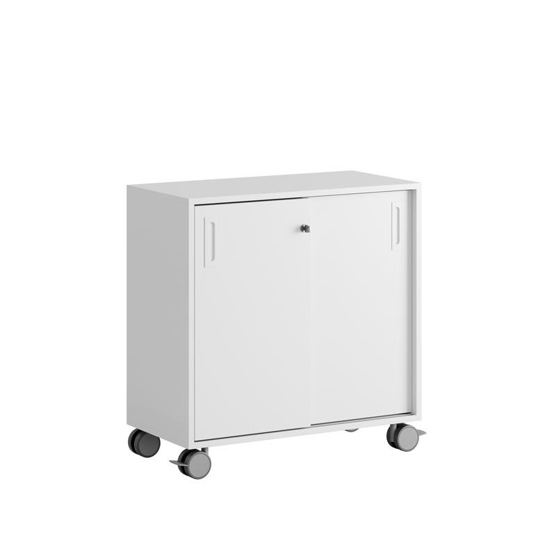 Skjutdörrskåp 80x40x72cm - vit