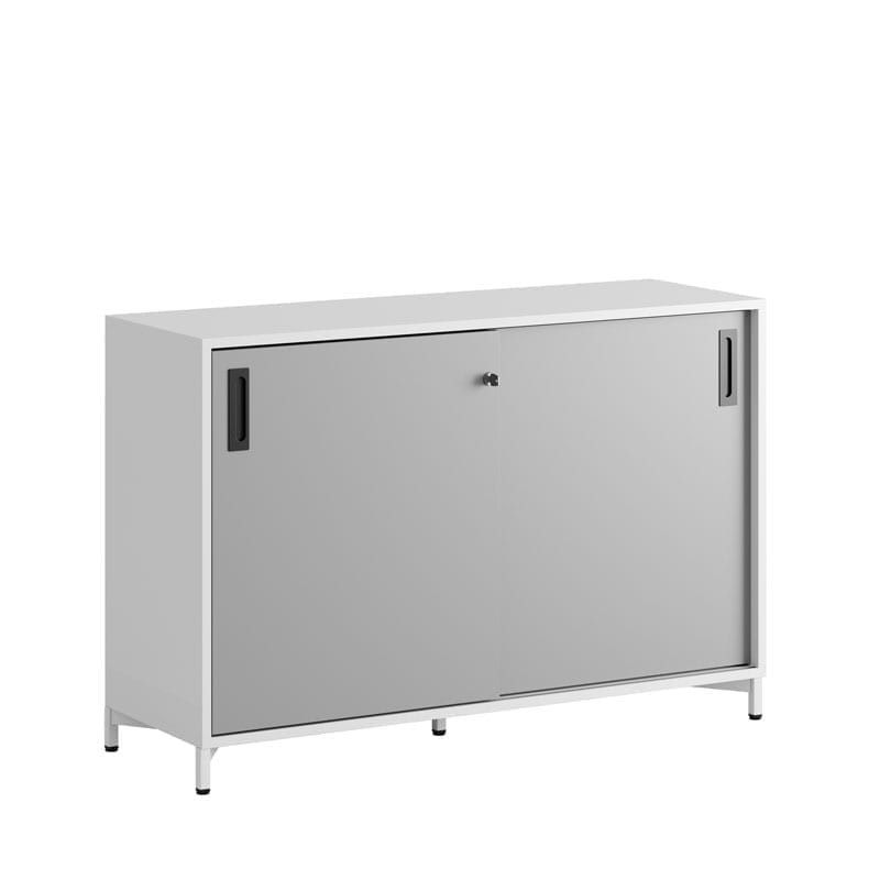 Skjutdörrskåp 120x40x72cm - grå