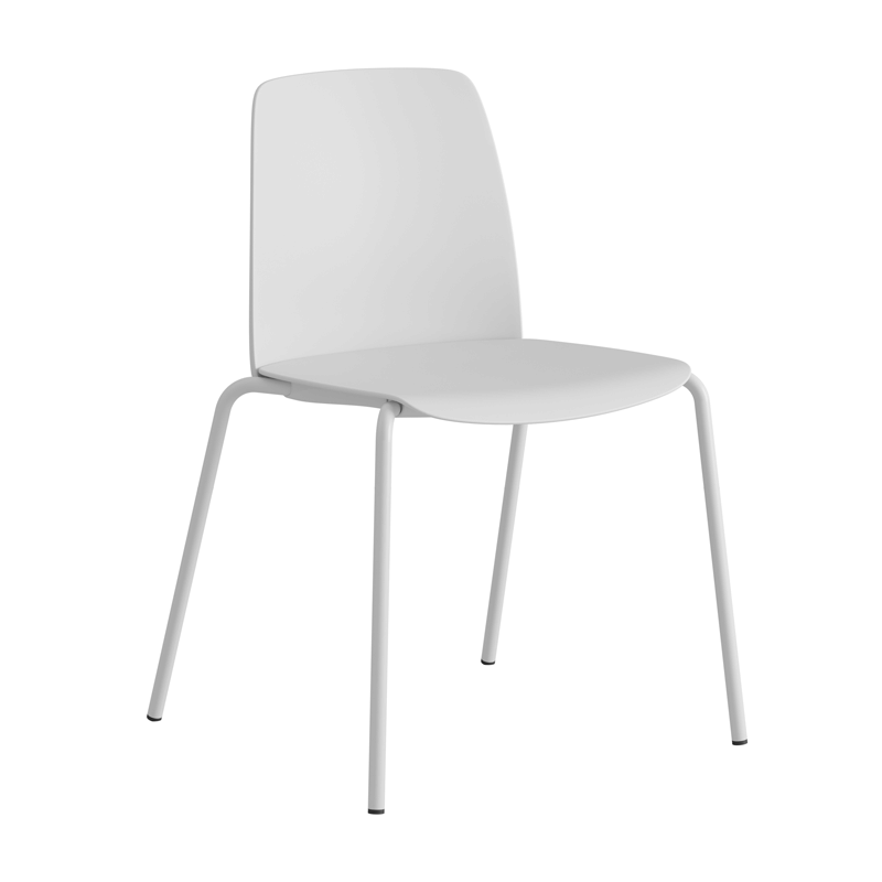 Stapelbar stol med sits och rygg i plast - Choice