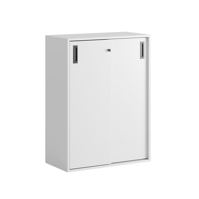 Skjutdörrskåp 80x40x107,5cm - vit