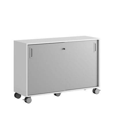 Skjutdörrskåp 120x40x72cm - grå