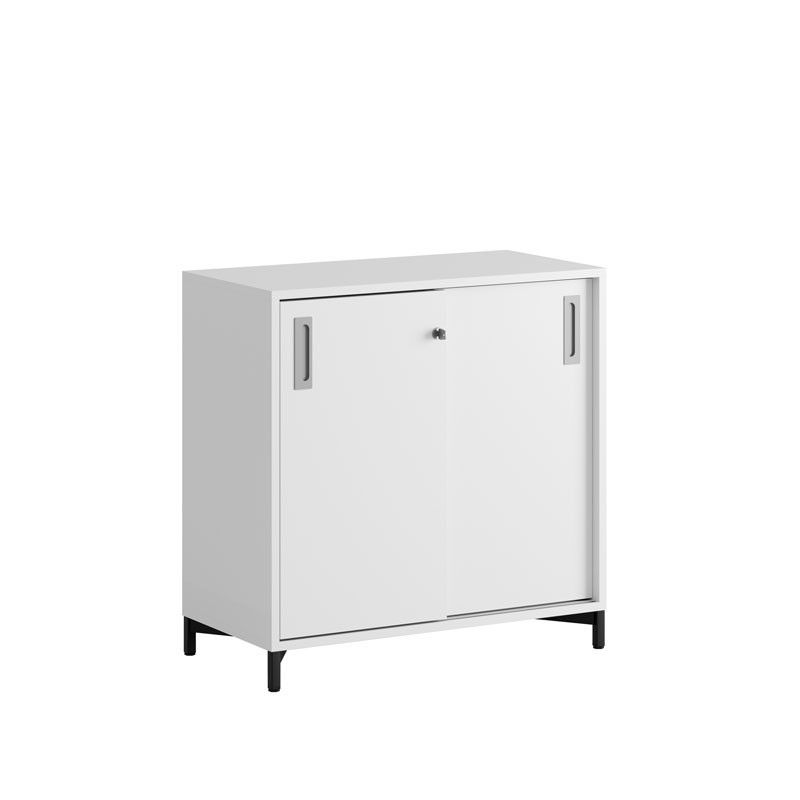 Skjutdörrskåp 80x40x72cm - vit