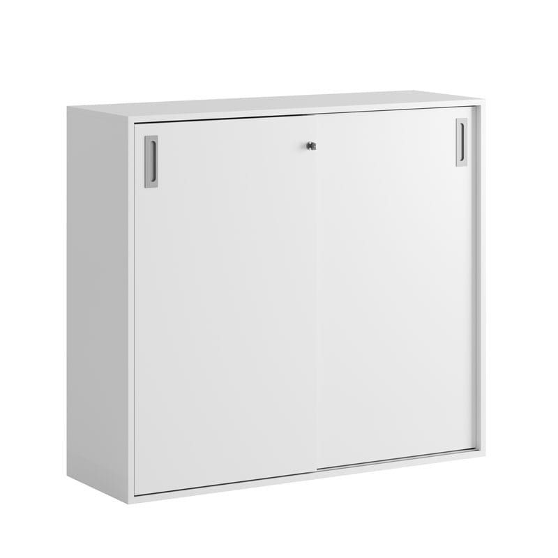 Skjutdörrskåp 120x40x107,5cm - vit