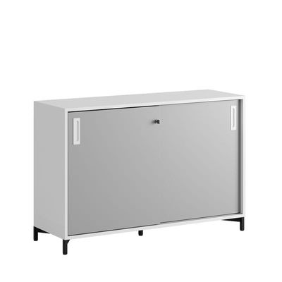 Skjutdörrskåp 120x40x72cm - grå