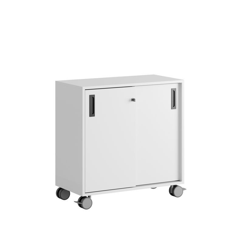 Skjutdörrskåp 80x40x72cm - vit