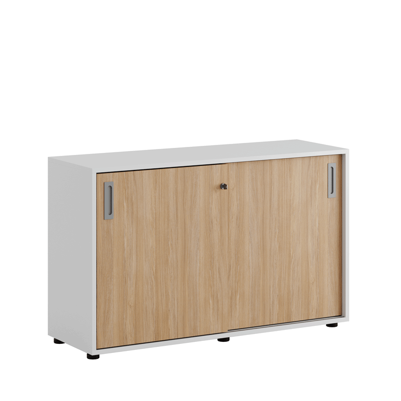 Skjutdörrskåp 120x40x72cm - ek