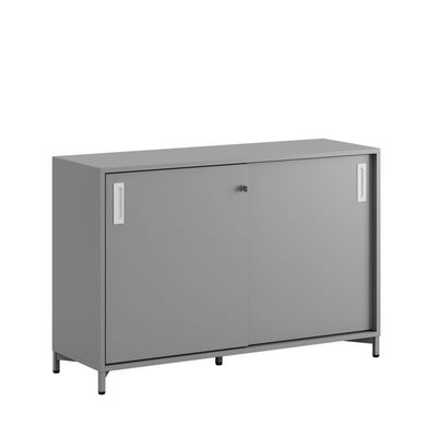 Skjutdörrskåp 120x40x72cm - Grå stomme/grå dörrar