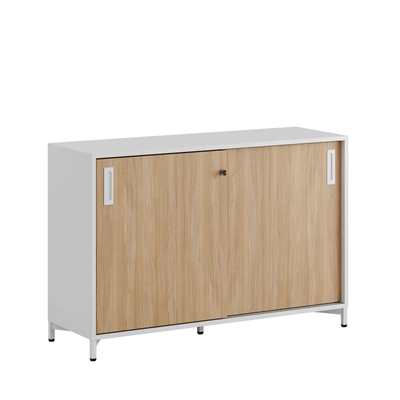 Skjutdörrskåp 120x40x72cm - ek