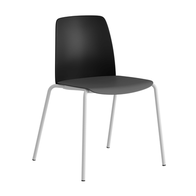 Stapelbar stol med sits och rygg i plast - Choice