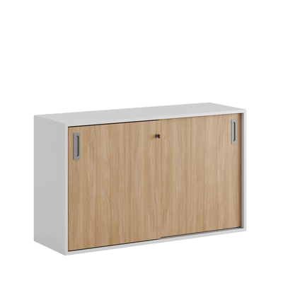 Skjutdörrskåp 120x40x72cm - ek