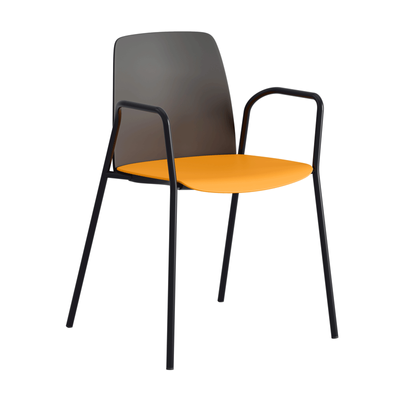 Stapelbar stol i plast med armstöd - Choice