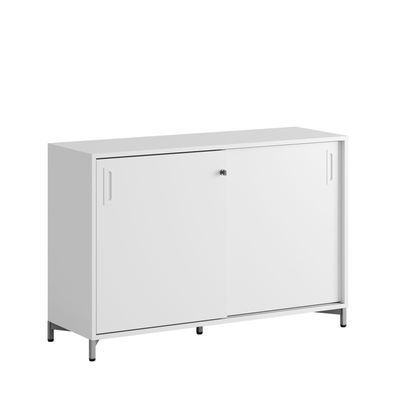 Skjutdörrskåp 120x40x72cm - vit