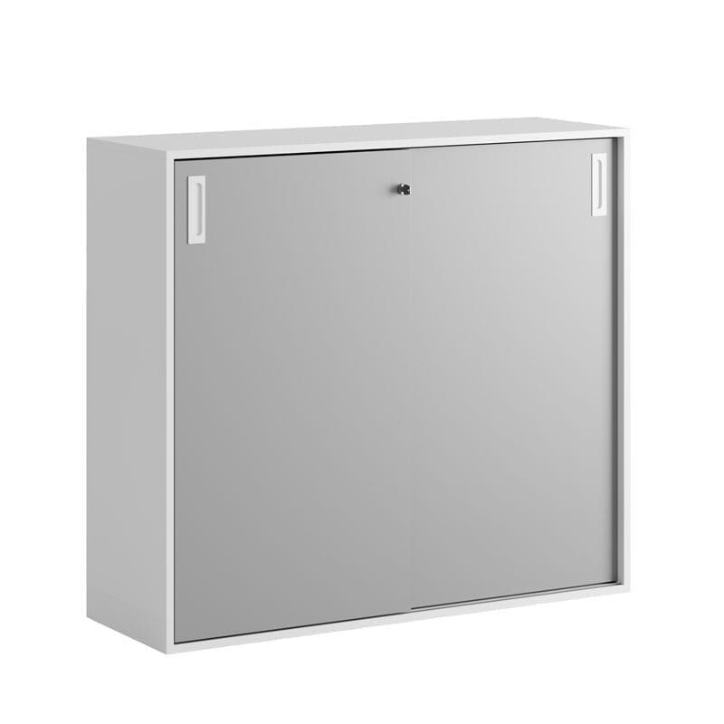 Skjutdörrskåp 120x40x107,5cm - grå