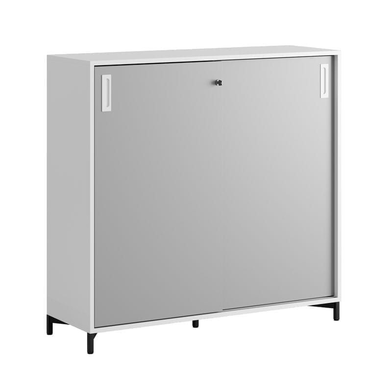 Skjutdörrskåp 120x40x107,5cm - grå