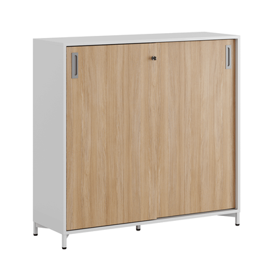 Skjutdörrskåp 120x40x107,5cm - Ek